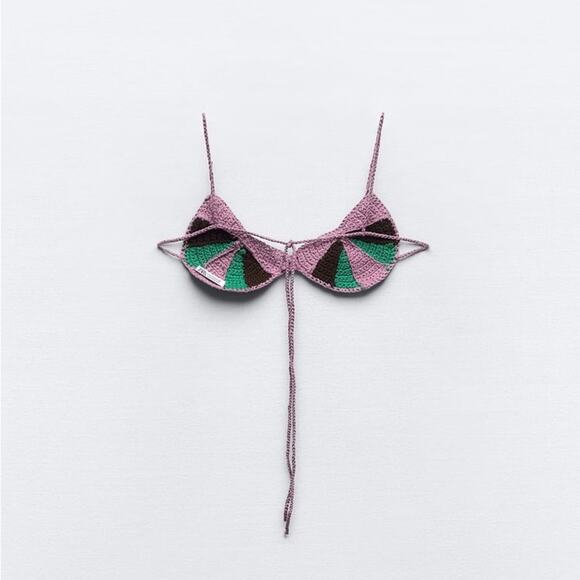 ZARA CROCHETED BRALETTE - Picture 6 of 7